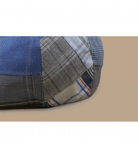 beige patchwork cap beige patchwork cap